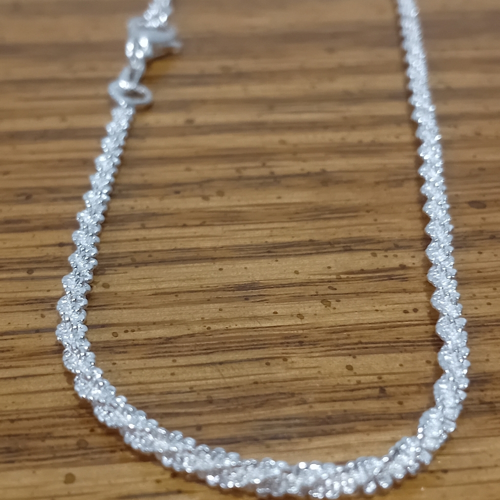 Sterling Silver Tennis Chain - Picture 2 of 5